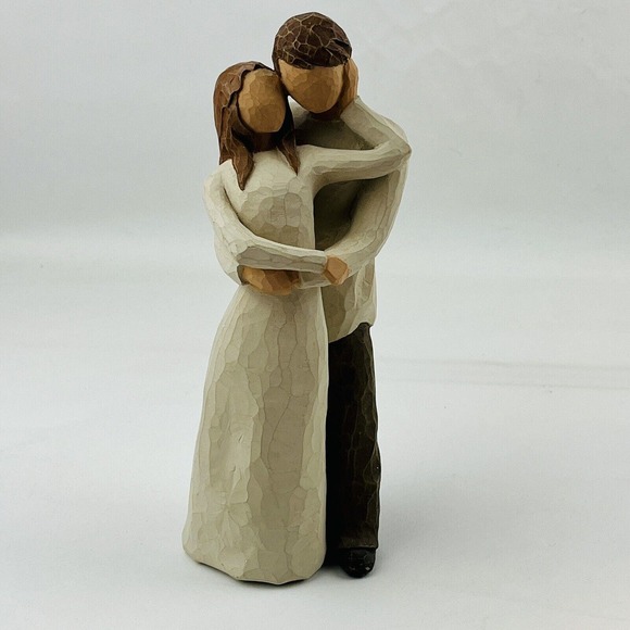 Willow Tree Together Sculpted Resin Figure‎ Couple Light Skin Hair Susan Lordi - Picture 1 of 7